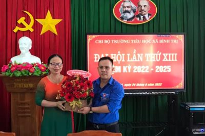 ĐẠI HỘI CHI BỘ TRƯỜNG TH XÃ BÌNH TRỊ, NHIỆM KÌ 2022- 2025 THÀNH CÔNG TỐT ĐẸP
